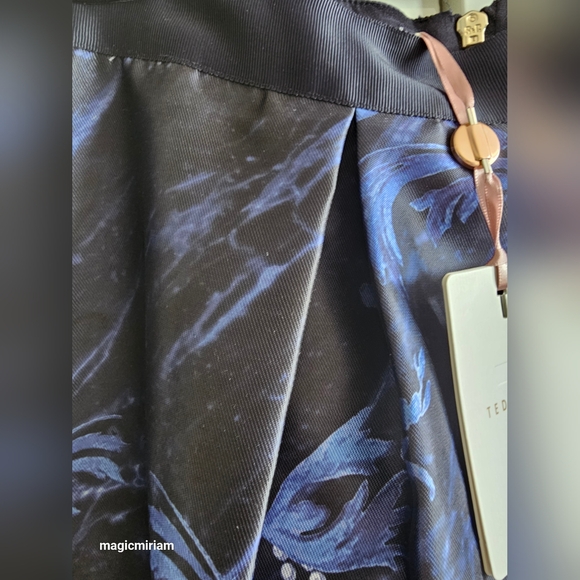 BNWT Ted Baker London Persian  Blue  Full Skirt - Picture 10 of 16